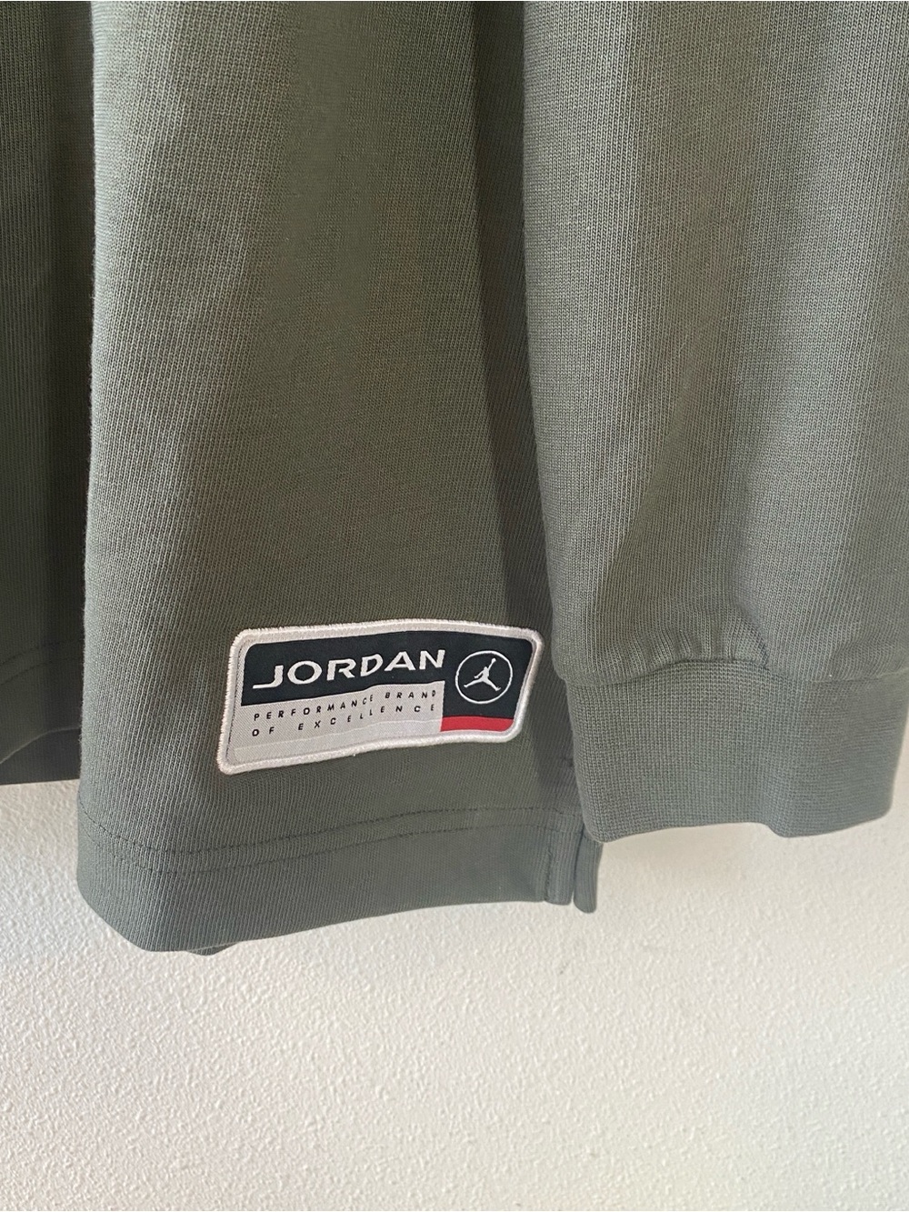 Jordan Essentials Long Sleeve Rugby Shirt Motocross Patches Green $95 - XL - Picture 8 of 10